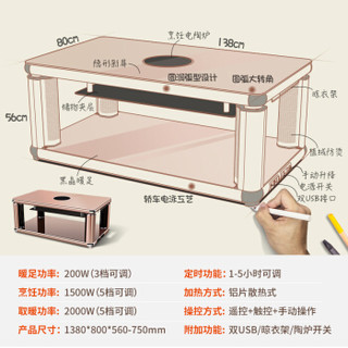 kaiyiou 凯易欧 暖炉电炉子 宝马金 1.38米