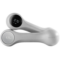 Move It 小米有品 Move It Beat智能瘦身哑铃 健身器办公室家用瘦身轻铃摇摆连接APP 两只装 型男灰 1kg  MVDB0011