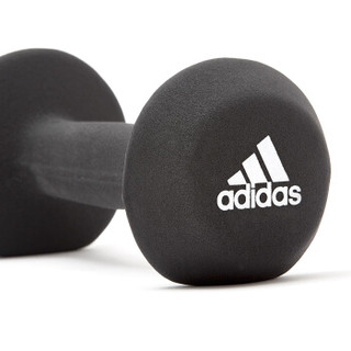 阿迪达斯（adidas）哑铃女男士家用包胶健身哑铃单个圆头瘦臂塑身哑铃 健身器材 2kg ADWT-10022