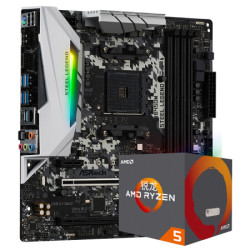 华擎(ASRock)B450M Steel Legend主板 AMD 锐龙 5 2600X 板U套装