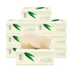 DELLBOO 良布 竹纤维本色抽纸 6包