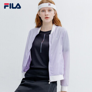 FILA 斐乐官方 女子外套 2019夏季新品时尚潮流简约梭织外套女服 浅紫-PU 170/88A/L