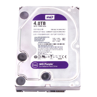 Western Digital 西部数据 紫盘 WD40EJRX 机械硬盘 (4T、SATA 6Gb/s、64MB、5400r/min、监控安防、3.5英寸)