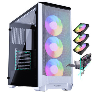 追风者(PHANTEKS) P400 Air 白色ARGB神光同步版 ATX台式电脑机箱(强化散热面板/支持360水冷/配3xRGB风扇)