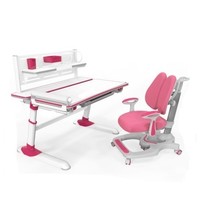 Hbada 黑白调 HZH011024 可升降儿童写字桌椅套装 粉色