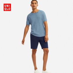 UNIQLO 优衣库 男装 针织松紧短裤 417770