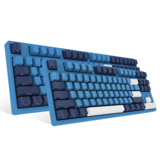 Akko 艾酷 3108SP 海洋之星 108键 有线机械键盘 侧刻 蓝色 Cherry红轴 无光