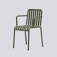 HAY Palissade Arm Chair 桌椅组合 户外系列 北欧设计军绿色 (120*42*45cm)