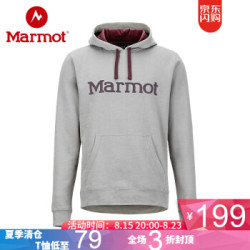 20点:marmot/土拨鼠2019春季新品户外柔软舒适轻量套头卫衣
