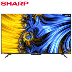 新品发售:Sharp/夏普70C6UM 70英寸4K高清AI远场语音智能平板液晶电视机65
