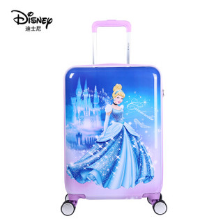 Disney 迪士尼儿童拉杆箱女行李箱万向轮登机箱可爱卡通小孩旅行箱 仙蒂公主20英寸 DSXD-1803-000820