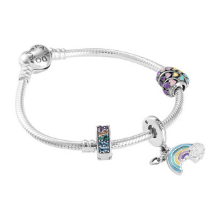 PANDORA 潘多拉 缤纷的爱彩色创意DIY串珠手链 送女友礼物 PDL0366-17