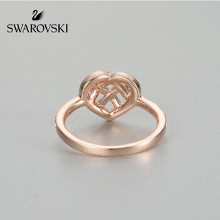 SWAROVSKI 施华洛世奇   GREETING 戒指 镀玫瑰金浪漫立体镂空心形戒指  5345512