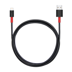 Ecclus MFi认证 苹果系列手机 快充充电线 数据线 1.2米 红黑 *5件