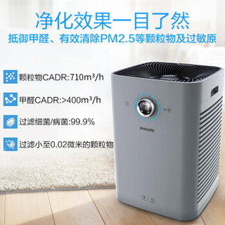 PHILIPS 飞利浦 AP7766/00 空气净化器(银灰色) (银灰色)