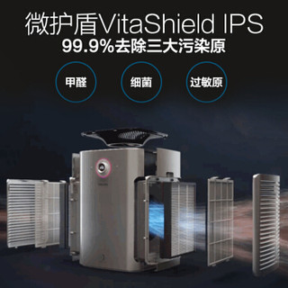 PHILIPS 飞利浦 AP7766/00 空气净化器(银灰色) (银灰色)