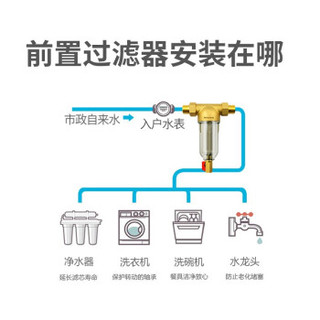 Honeywell 霍尼韦尔 PFF20D19-EC  40微米 家用全屋中央净水前置 过滤器大