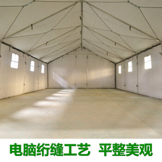 京路发 户外野营大型工程施工工地救灾加厚冬季保暖帐篷军工迷彩防雨棉帐篷房 J3型3*4米  JLF-1820