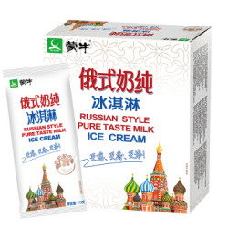 蒙牛 俄式奶纯 牛奶口味冰淇淋 75g*6支 *7件 +凑单品