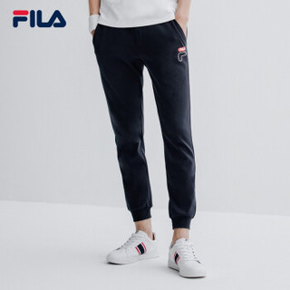 FILA 斐乐官方 男子针织长裤 2019夏季新款收口运动裤男裤子 传奇蓝C-NV 170/80A/M