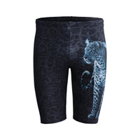 BALNEAIRE 范德安 时尚暗纹平角泳裤男士泳衣速干 大码游泳裤五分沙滩裤 XXXXL 50171 (时尚暗纹、 XXXXL、锦纶、分体)