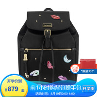 Samsonite/新秀丽双肩包19新品 大容量品牌通勤休闲女士背包 梦幻时尚印花水桶书包34N 黑色