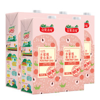 众果美味 100%纯果汁水蜜桃汁 1L*5盒 *3件