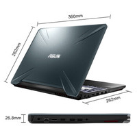 ASUS 华硕 飞行堡垒 15.6英寸游戏笔记本电脑 黑色