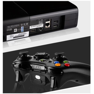 POWKIDDY 霸王小子 XBOX360 体感 xbox电视ES版双人互动电视游戏机 (黑色)