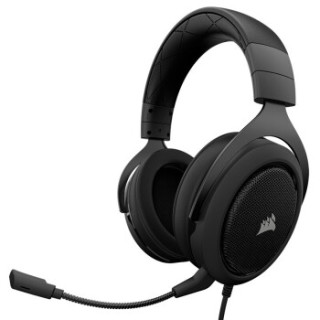 CORSAIR 美商海盗船 HS50 STEREO 黑色 环绕声 7.1声道耳机 有线版 HS50 STEREO (黑色、无线(蓝牙),有线、USB口)