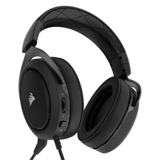 CORSAIR 美商海盗船 HS50 STEREO 黑色 环绕声 7.1声道耳机 有线版 HS50 STEREO (黑色、无线(蓝牙),有线、USB口)