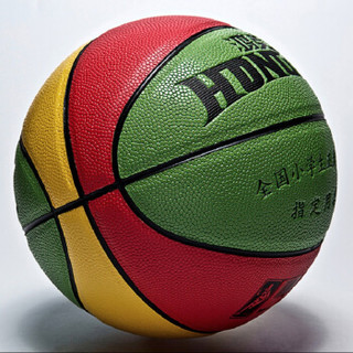 HONGKE 鸿克 5号儿童篮球小学生幼儿园室外青少年软皮 5号红蓝黄     598 (红蓝黄、5号)