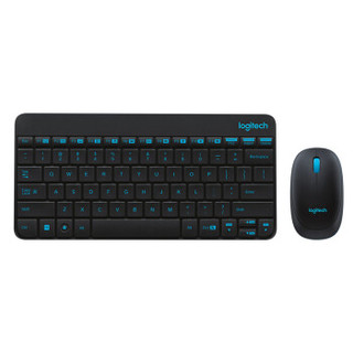 logitech 罗技 MK245 Nano 2.4G无线键鼠套装 黑色 无光