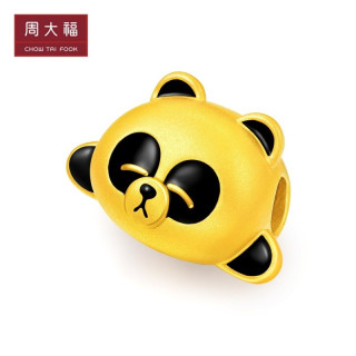 Chow Tai Fook 周大福line Friends系列r22778 足金熊猫胖友转运珠 报价价格评测怎么样 什么值得买