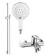  Hansgrohe 汉斯格雅 飞雨S150花洒冷热套装 28588400+31940007　