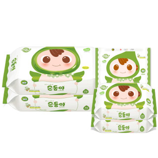 soondoongi 顺顺儿 新生儿纸巾 绿色大包小包套餐组合 5包