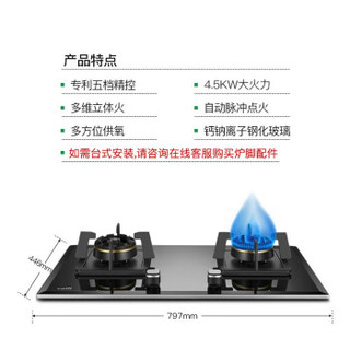 VATTI 华帝 i10043B 嵌入式煤气灶黑色