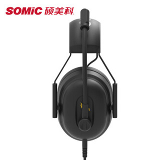 SOMiC 硕美科 电竞游戏耳机   7.1环绕降噪重低音 ( 黑色、有线、USB接口)