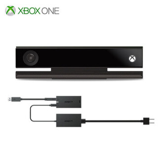 Microsoft 微软 Kinect 体感PCKinect 2.0开发感应器高清摄像头套装体感 Kinect体感+适配器套装 (黑色、其他)