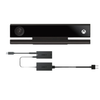 Microsoft 微软 Kinect 体感PCKinect 2.0开发感应器高清摄像头套装体感 Kinect体感+适配器套装 (黑色、其他)