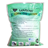 lovecat litter 植物玉米砂结团除臭味 绿色 6L