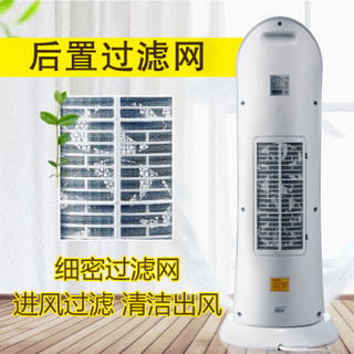 GREE 格力 取暖器家用摇头电暖器节能立式速热暖风机办公卧室立式电暖气NTFD-X6020 白色