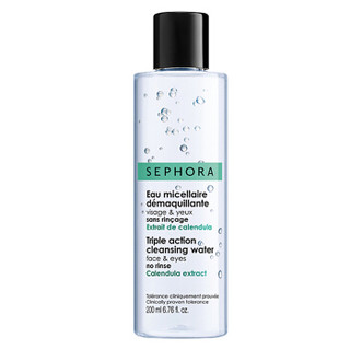 Sephora 丝芙兰 柔和眼部唇部面部卸妆水 清洁 200ml