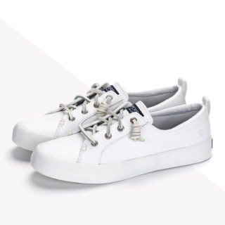 Sperry Sts372 女士牛皮小白鞋 报价价格评测怎么样 什么值得买
