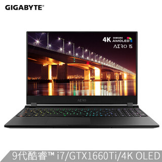 GIGABYTE 技嘉 技嘉 15.6英寸游戏笔记本电脑 黑色