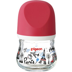 Pigeon 贝亲 臻宝系列 00425CH 玻璃奶瓶 80ml 巴黎 0月+