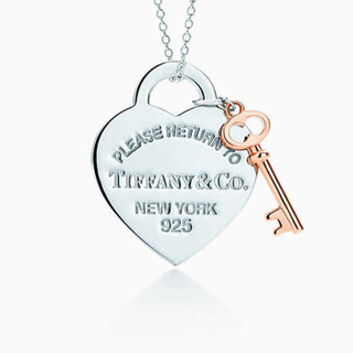 Tiffany&Co. 蒂芙尼 RETURN TO TIFFANY系列女士心形钥匙项链  玫瑰金色 30971531 40.5CM 30971531