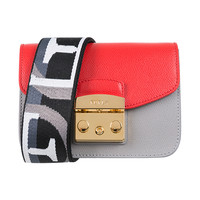 FURLA 芙拉 METROPOLIS BRAVA S系列 女士印花缎带肩带单肩斜挎包