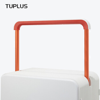 途加（TUPLUS）拉杆箱 男女个性PC旅行箱 24英寸静音万向轮行李箱 大容量时尚皮箱密码箱子 荼白