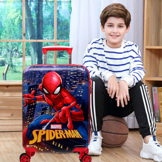 迪士尼（Disney）儿童拉杆箱18英寸小学生行李箱 漫威蜘蛛侠登机箱万向轮旅行箱 DH19029-S红色